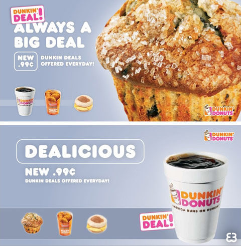 Dunkin Donuts Deals Campaign Boston Graphic Designer