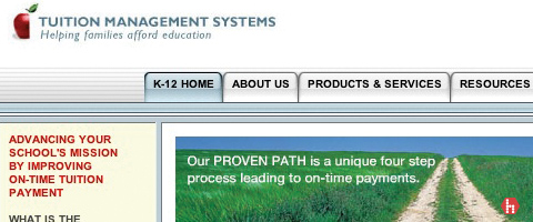 Tuition Management Systems Website Boston Web Designer